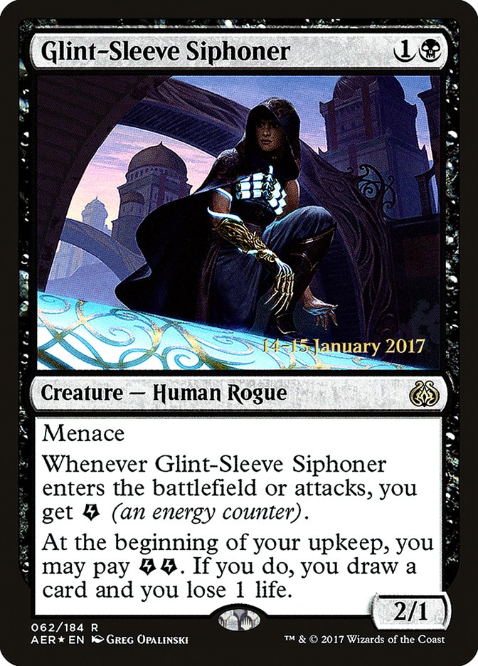 Glint-Sleeve Siphoner [Aether Revolt Prerelease Promos] MTG Single Magic: The Gathering | Red Claw Gaming