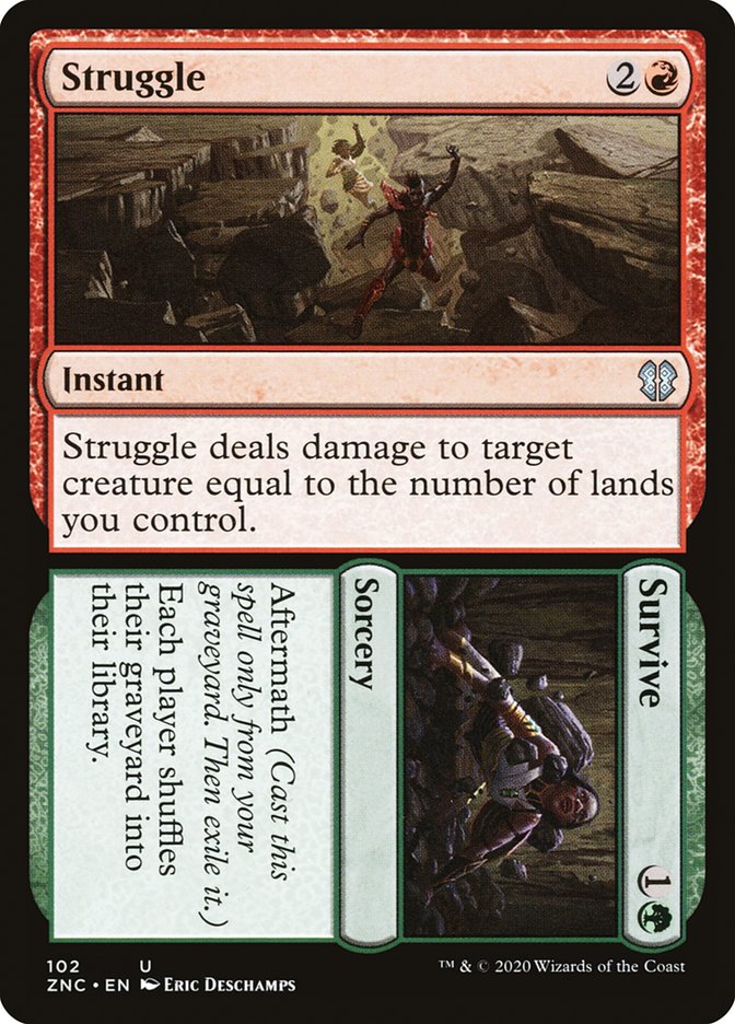 Struggle // Survive [Zendikar Rising Commander] MTG Single Magic: The Gathering | Red Claw Gaming