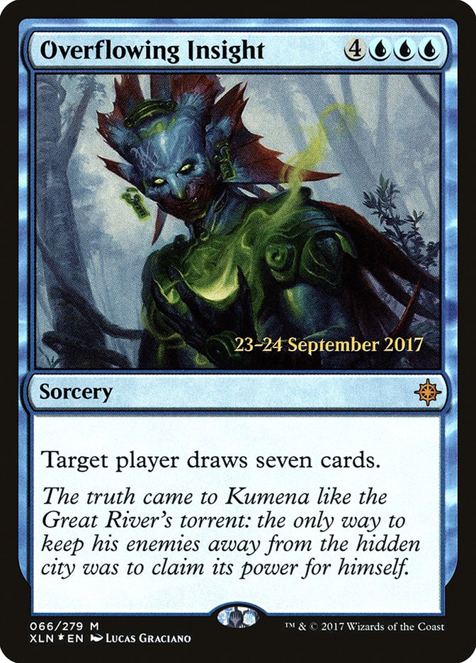 Overflowing Insight [Ixalan Prerelease Promos] MTG Single Magic: The Gathering | Red Claw Gaming