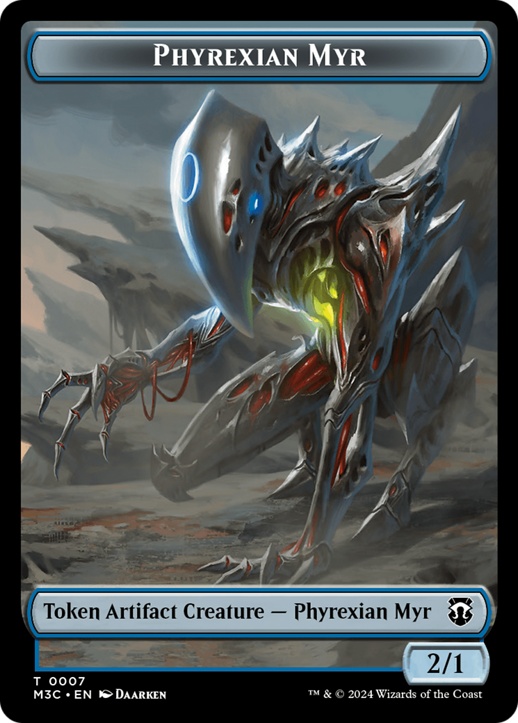 Phyrexian Myr // Servo Double-Sided Token [Modern Horizons 3 Commander Tokens] MTG Single Magic: The Gathering | Red Claw Gaming
