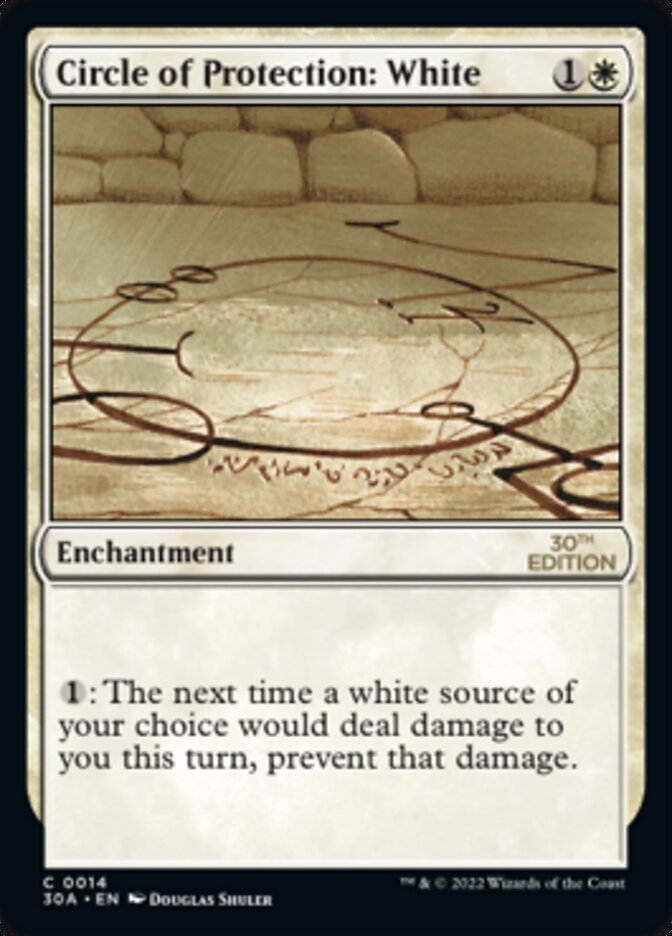 Circle of Protection: White [30th Anniversary Edition] MTG Single Magic: The Gathering | Red Claw Gaming