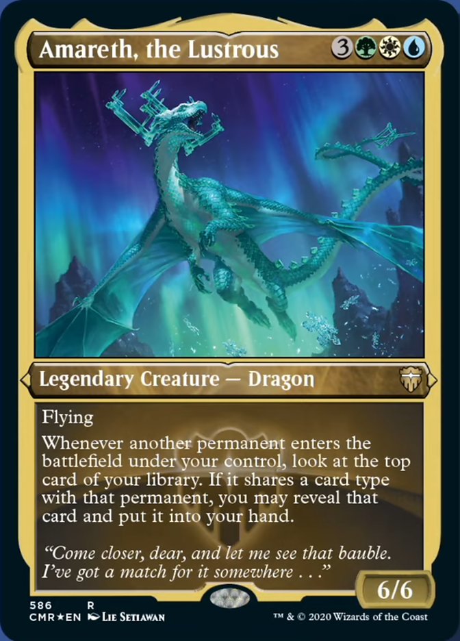 Amareth, the Lustrous (Etched) [Commander Legends] MTG Single Magic: The Gathering | Red Claw Gaming