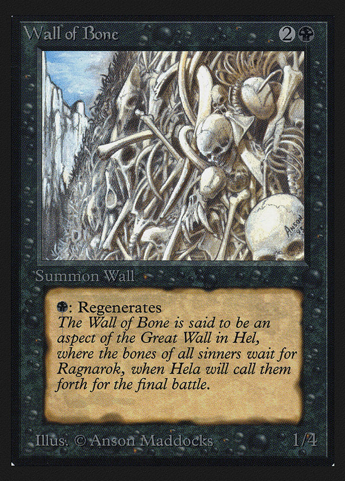 Wall of Bone [Collectors' Edition] MTG Single Magic: The Gathering | Red Claw Gaming