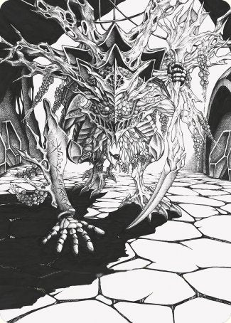 Thrun, Breaker of Silence Art Card [Phyrexia: All Will Be One Art Series] MTG Single Magic: The Gathering | Red Claw Gaming