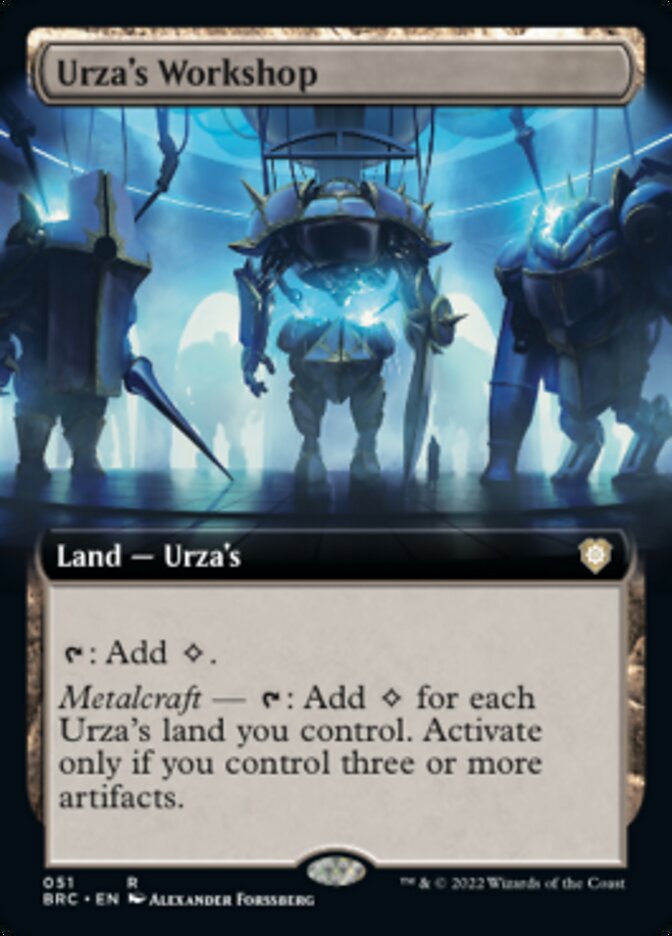 Urza's Workshop (Extended Art) [The Brothers' War Commander] MTG Single Magic: The Gathering | Red Claw Gaming