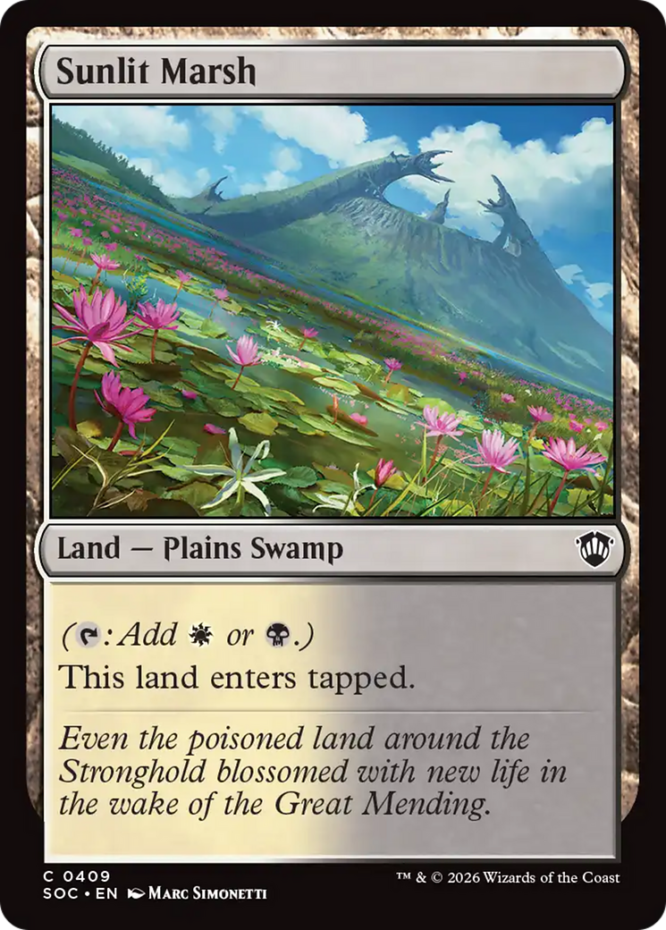 Sunlit Marsh [Secrets of Strixhaven Commander] MTG Single Magic: The Gathering | Red Claw Gaming