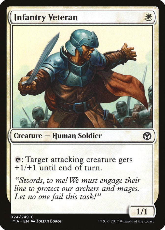 Infantry Veteran [Iconic Masters] MTG Single Magic: The Gathering | Red Claw Gaming