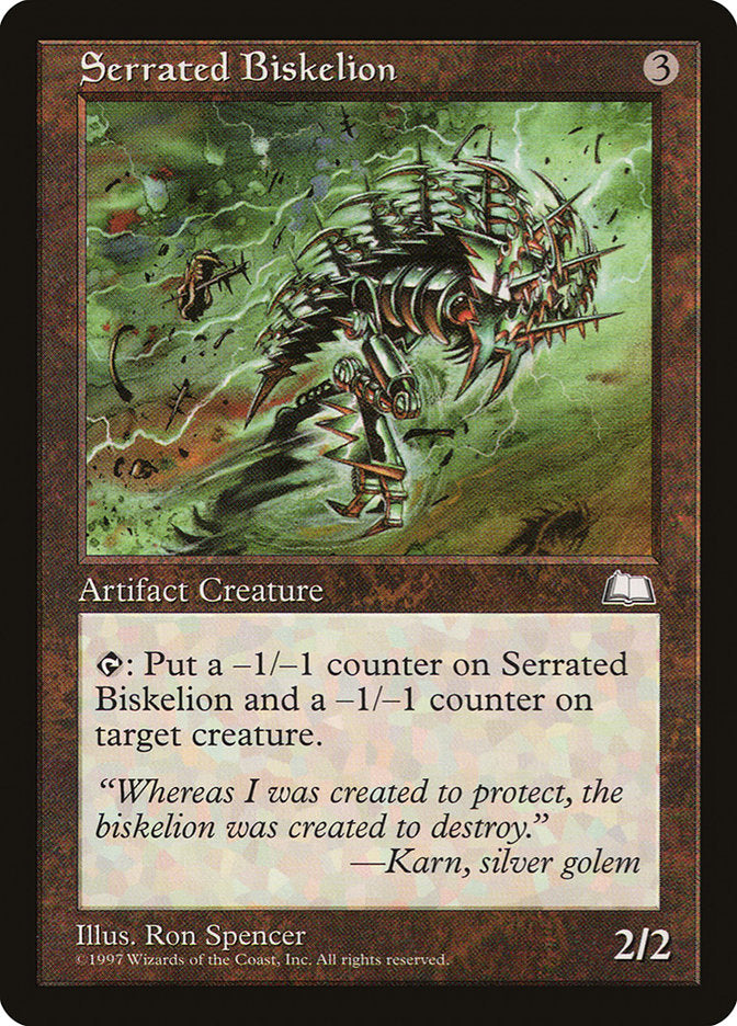 Serrated Biskelion [Weatherlight] MTG Single Magic: The Gathering | Red Claw Gaming