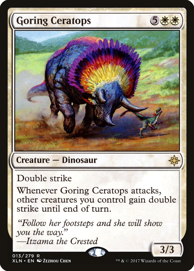 Goring Ceratops [Ixalan] MTG Single Magic: The Gathering | Red Claw Gaming