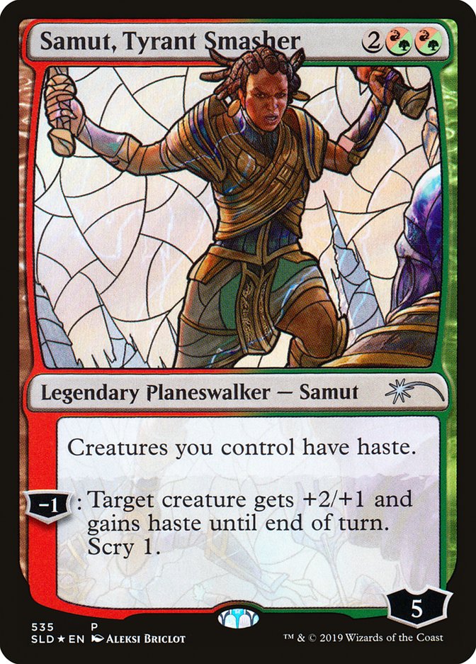 Samut, Tyrant Smasher (Stained Glass) [Secret Lair Drop Promos] MTG Single Magic: The Gathering | Red Claw Gaming