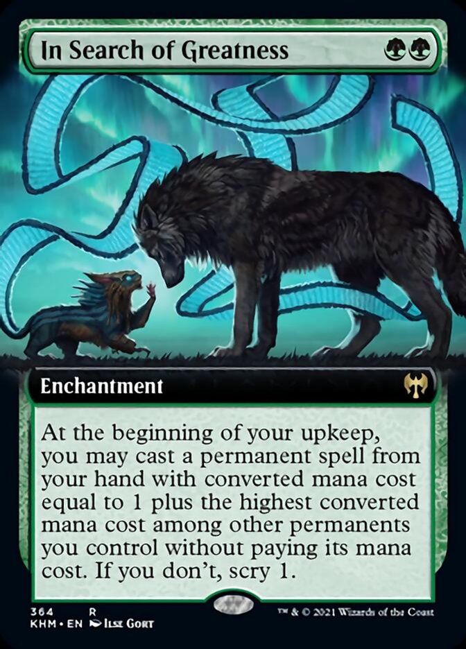 In Search of Greatness (Extended Art) [Kaldheim] MTG Single Magic: The Gathering | Red Claw Gaming