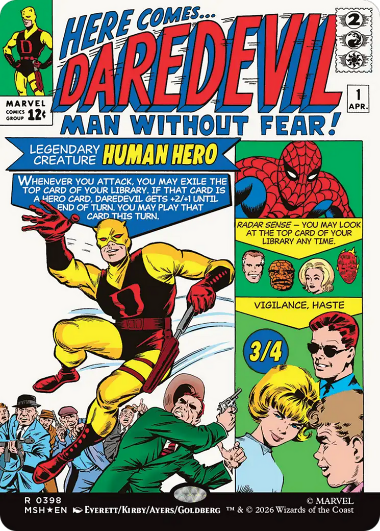 Daredevil, Man Without Fear (Borderless) (0398) [Marvel Super Heroes] | Red Claw Gaming