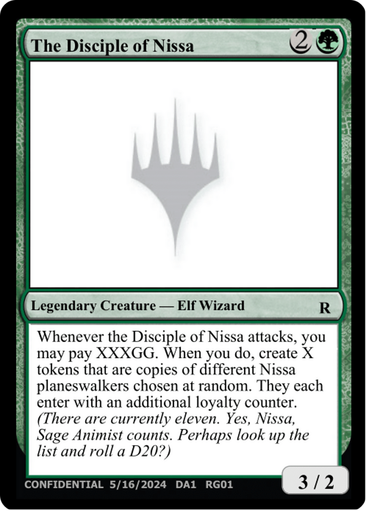 The Disciple of Nissa [Unknown Event] MTG Single Magic: The Gathering | Red Claw Gaming