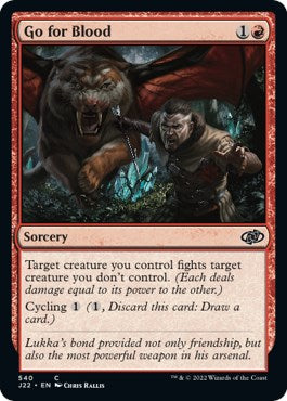 Go for Blood [Jumpstart 2022] MTG Single Magic: The Gathering | Red Claw Gaming