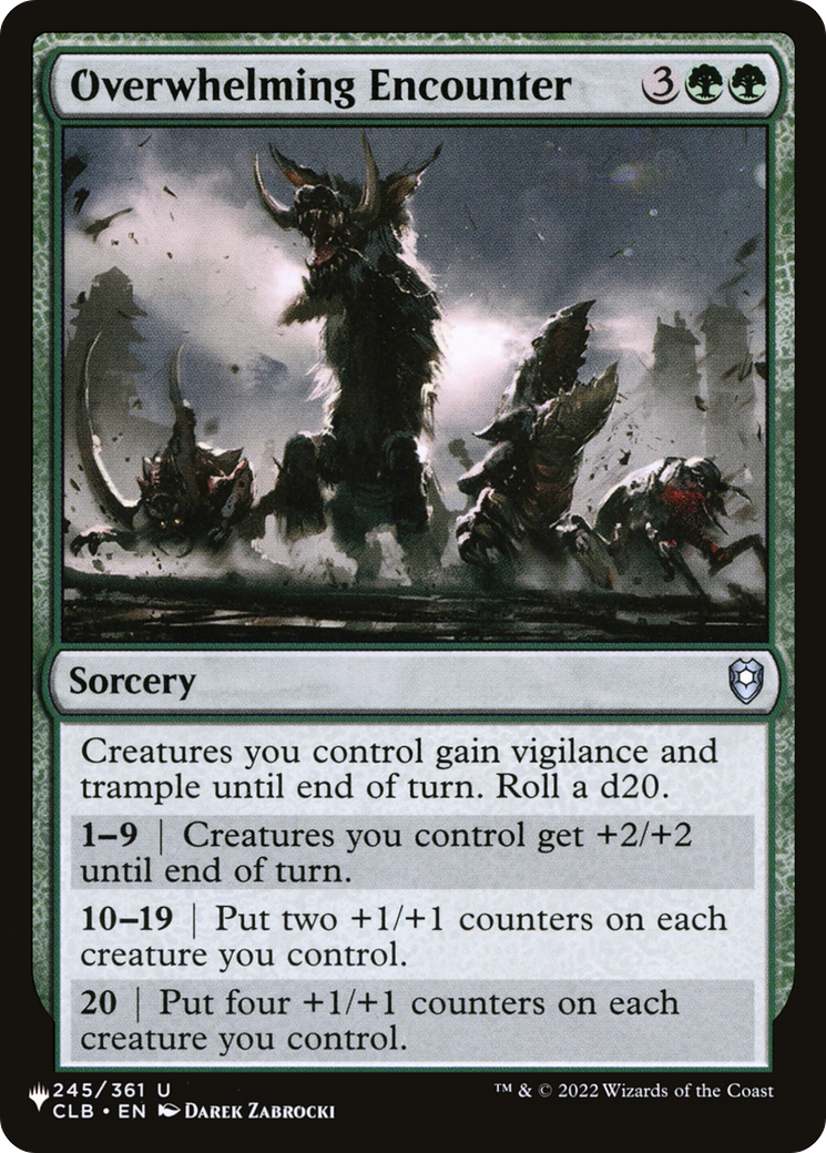 Overwhelming Encounter [The List] MTG Single Magic: The Gathering | Red Claw Gaming