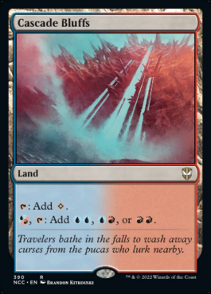 Cascade Bluffs [Streets of New Capenna Commander] MTG Single Magic: The Gathering | Red Claw Gaming