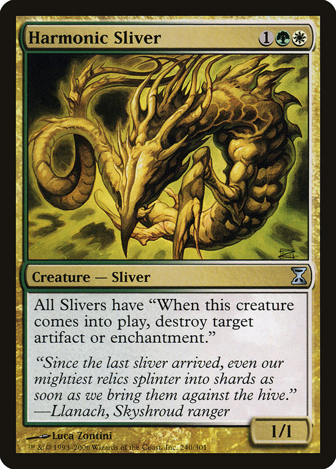 Harmonic Sliver [Time Spiral] MTG Single Magic: The Gathering | Red Claw Gaming
