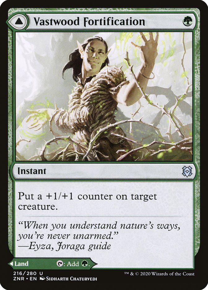 Vastwood Fortification // Vastwood Thicket [Zendikar Rising] MTG Single Magic: The Gathering | Red Claw Gaming