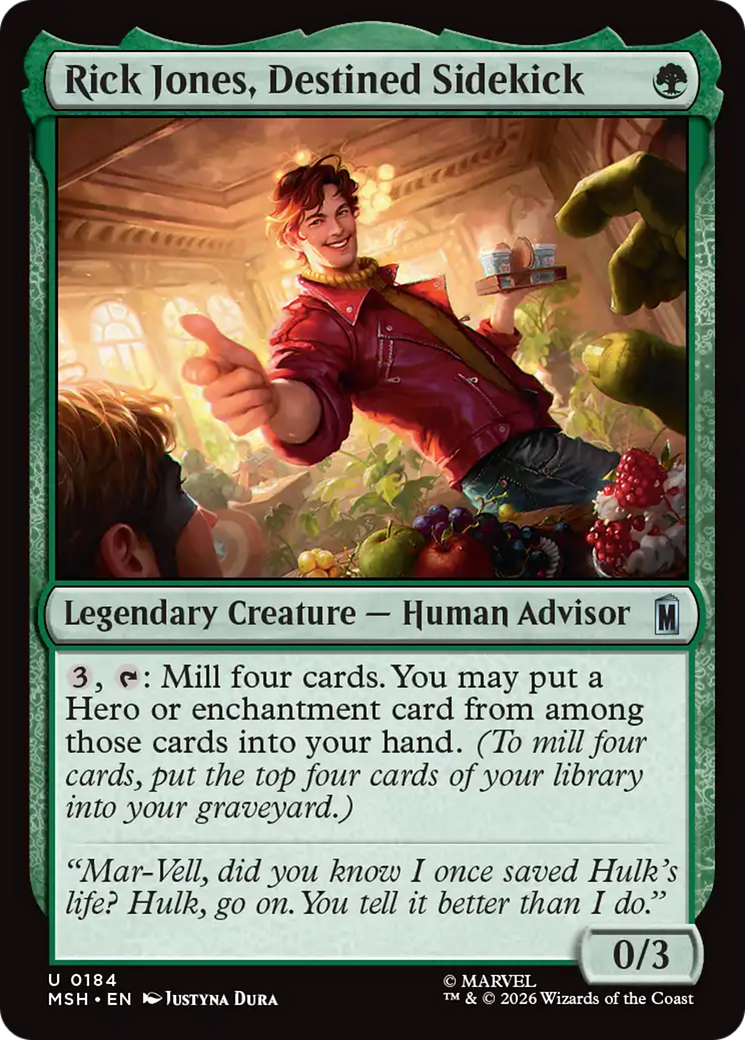 Rick Jones, Destined Sidekick [Marvel Super Heroes] MTG Single Magic: The Gathering | Red Claw Gaming
