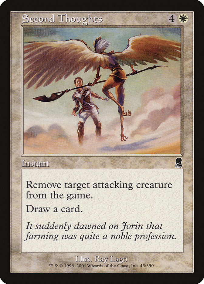 Second Thoughts [Odyssey] MTG Single Magic: The Gathering | Red Claw Gaming