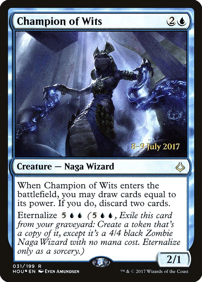 Champion of Wits [Hour of Devastation Prerelease Promos] MTG Single Magic: The Gathering | Red Claw Gaming