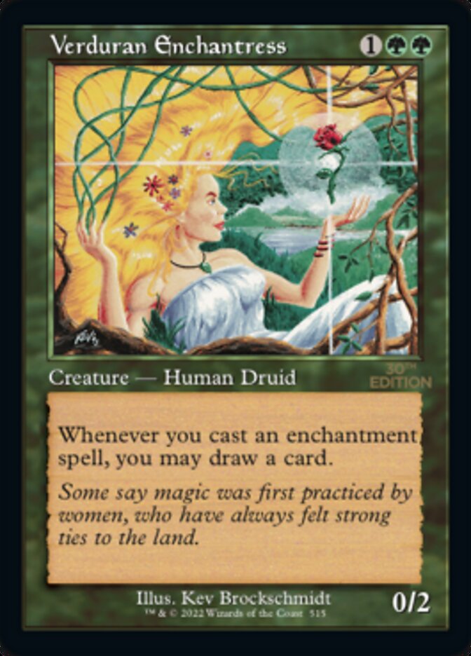 Verduran Enchantress (Retro) [30th Anniversary Edition] MTG Single Magic: The Gathering | Red Claw Gaming