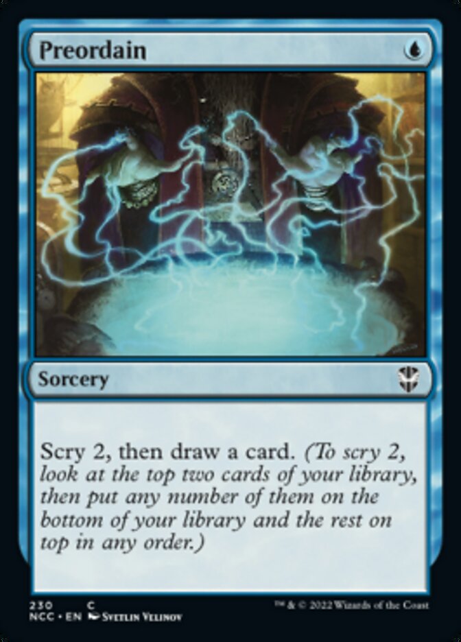 Preordain [Streets of New Capenna Commander] MTG Single Magic: The Gathering | Red Claw Gaming