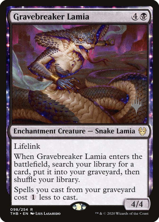 Gravebreaker Lamia (Promo Pack) [Theros Beyond Death Promos] MTG Single Magic: The Gathering | Red Claw Gaming