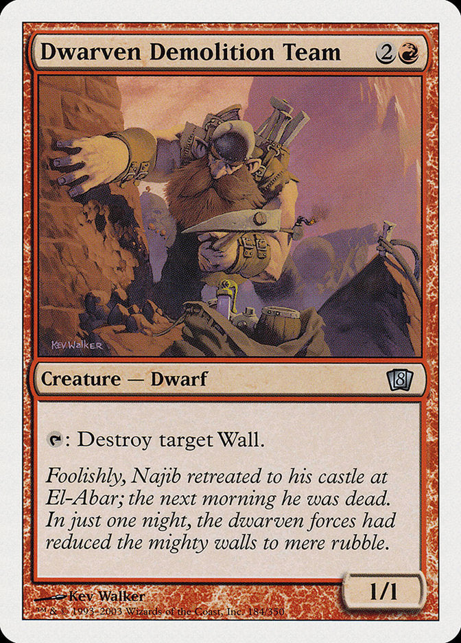 Dwarven Demolition Team [Eighth Edition] MTG Single Magic: The Gathering | Red Claw Gaming