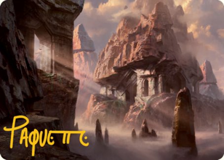 Mountain (277) Art Card (Gold-Stamped Signature) [Dungeons & Dragons: Adventures in the Forgotten Realms Art Series] MTG Single Magic: The Gathering | Red Claw Gaming