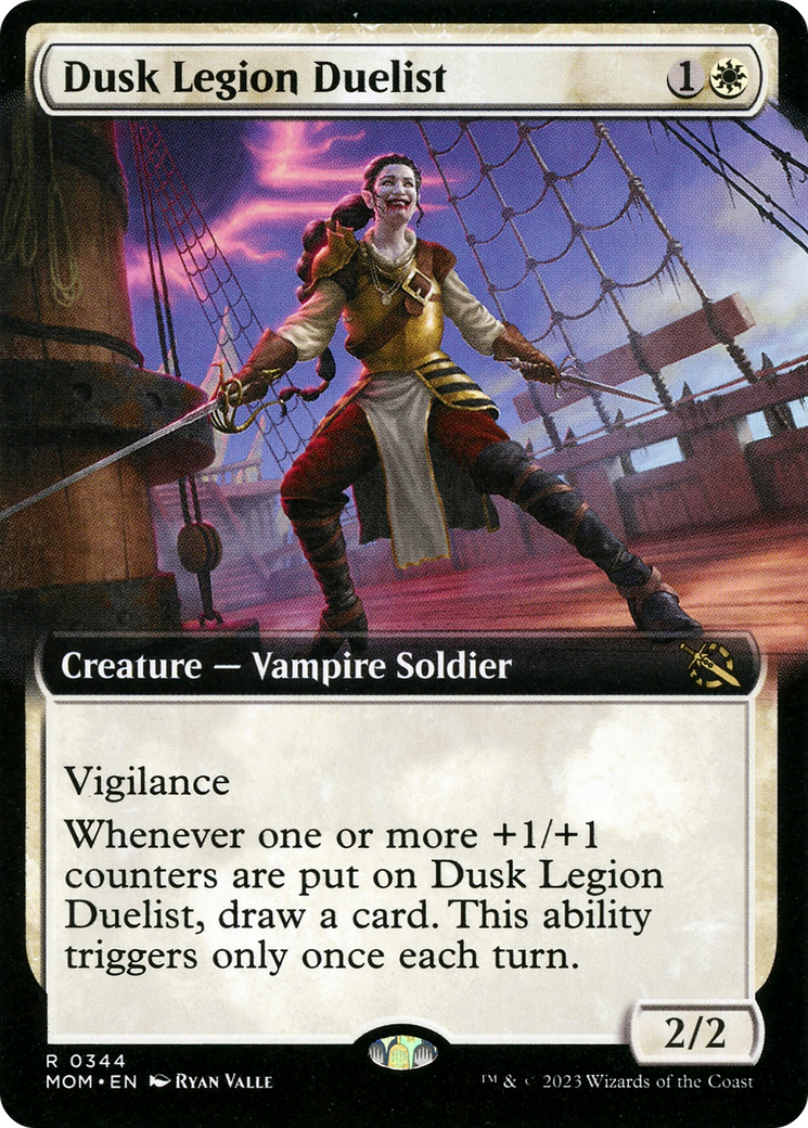 Dusk Legion Duelist (Extended Art) [March of the Machine] MTG Single Magic: The Gathering    | Red Claw Gaming