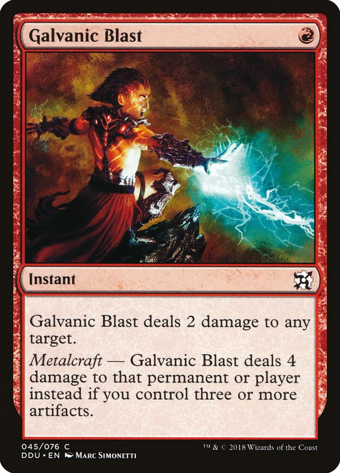 Galvanic Blast [Duel Decks: Elves vs. Inventors] MTG Single Magic: The Gathering | Red Claw Gaming