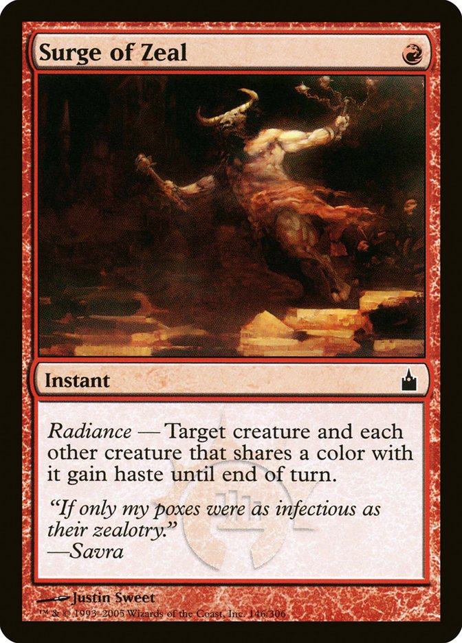 Surge of Zeal [Ravnica: City of Guilds] MTG Single Magic: The Gathering | Red Claw Gaming