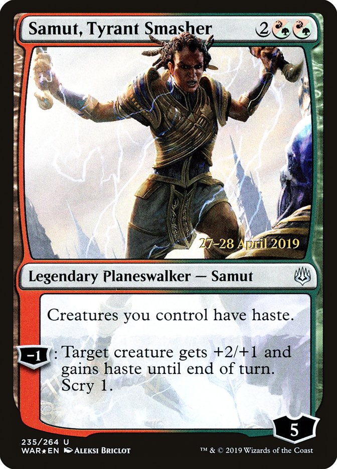 Samut, Tyrant Smasher [War of the Spark Prerelease Promos] MTG Single Magic: The Gathering | Red Claw Gaming
