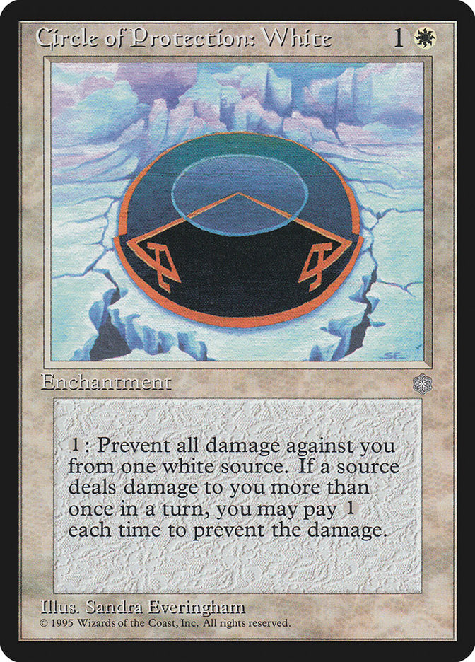 Circle of Protection: White [Ice Age] MTG Single Magic: The Gathering | Red Claw Gaming