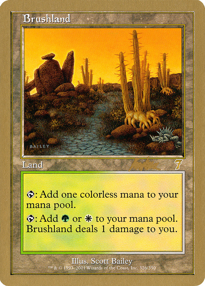 Brushland (Brian Kibler) [World Championship Decks 2002] MTG Single Magic: The Gathering | Red Claw Gaming