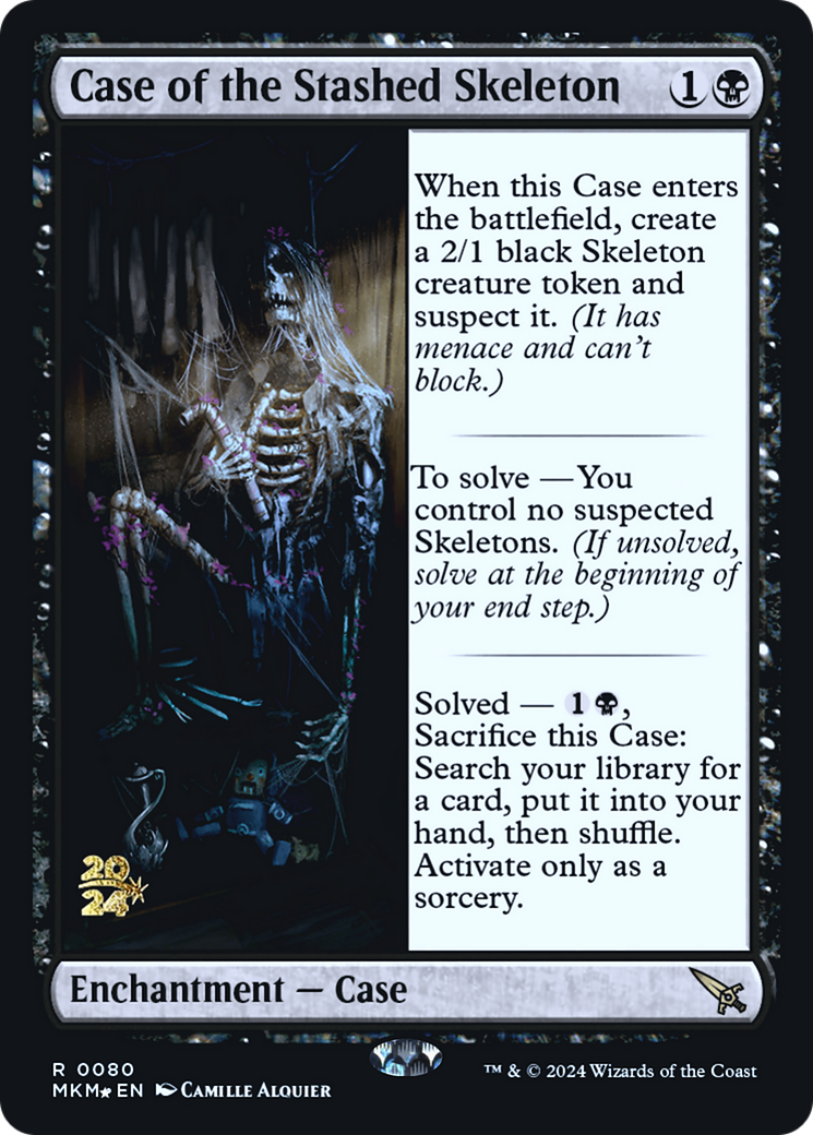 Case of the Stashed Skeleton [Murders at Karlov Manor Prerelease Promos] MTG Single Magic: The Gathering    | Red Claw Gaming