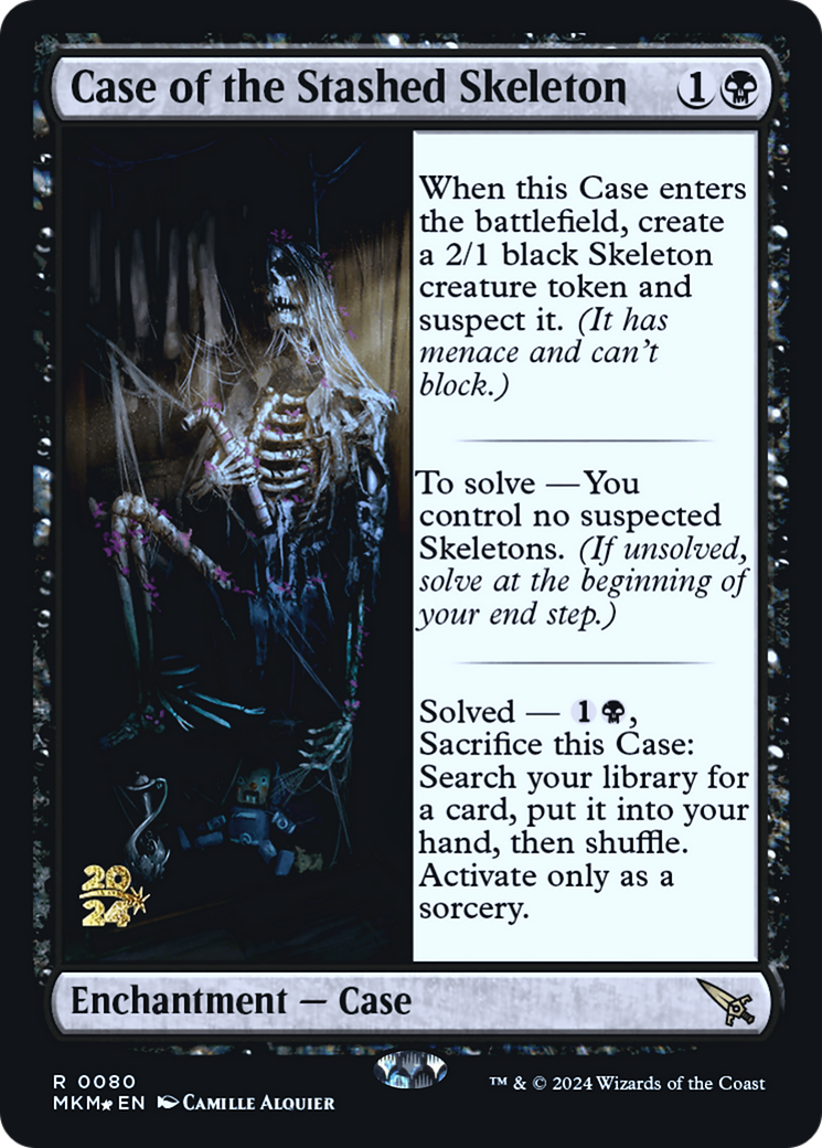 Case of the Stashed Skeleton [Murders at Karlov Manor Prerelease Promos] MTG Single Magic: The Gathering | Red Claw Gaming