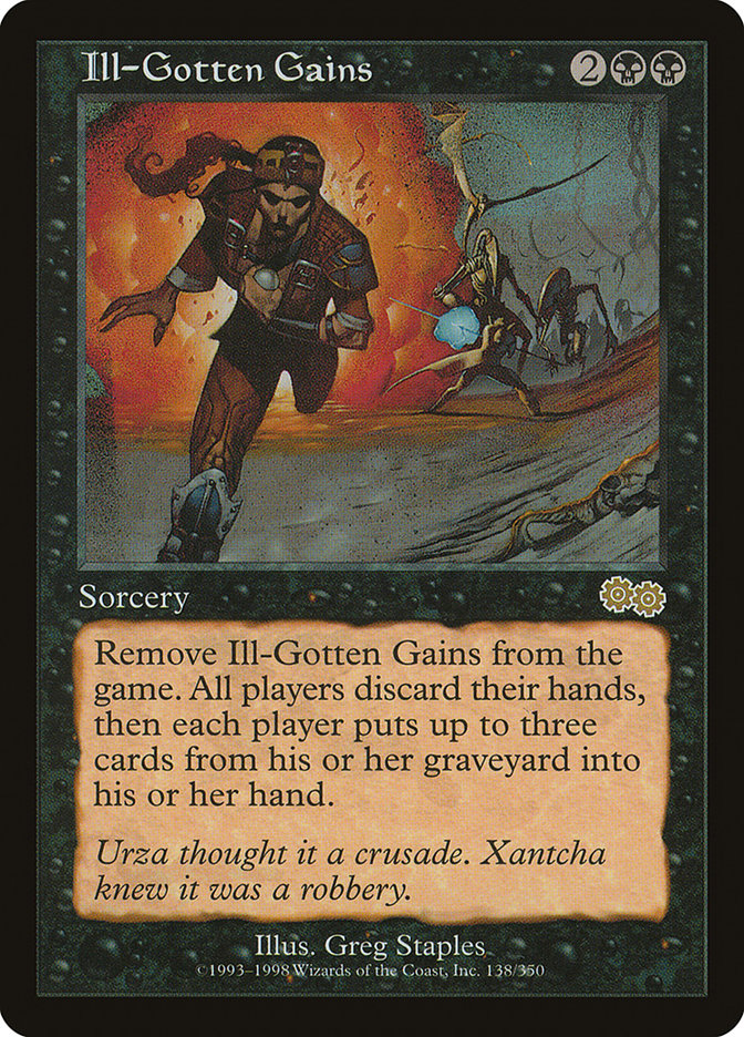 Ill-Gotten Gains [Urza's Saga] MTG Single Magic: The Gathering | Red Claw Gaming
