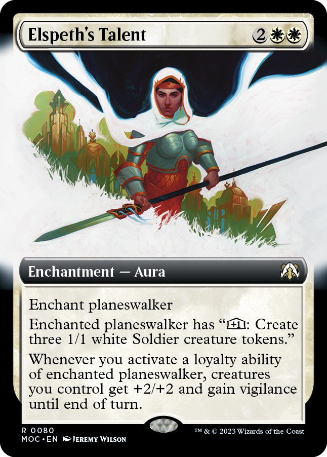 Elspeth's Talent (Extended Art) [March of the Machine Commander] MTG Single Magic: The Gathering | Red Claw Gaming