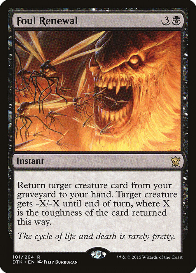 Foul Renewal [Dragons of Tarkir] MTG Single Magic: The Gathering | Red Claw Gaming