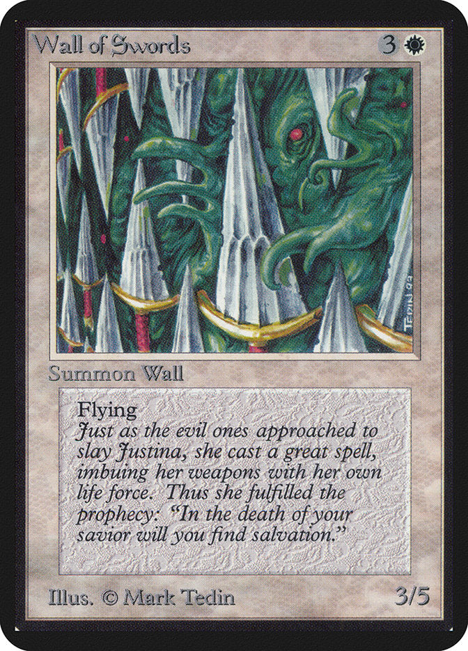 Wall of Swords [Alpha Edition] MTG Single Magic: The Gathering | Red Claw Gaming