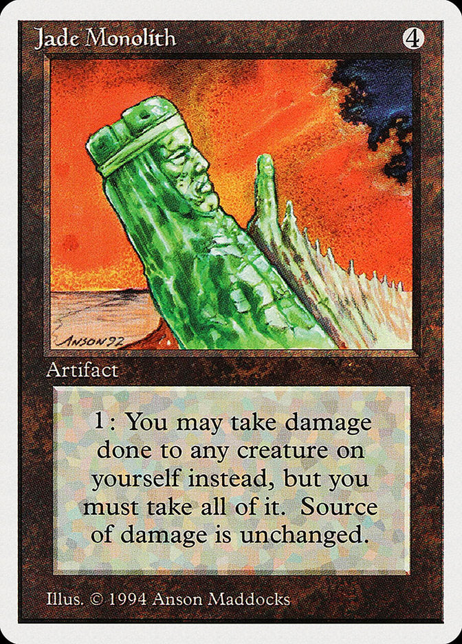 Jade Monolith [Summer Magic / Edgar] MTG Single Magic: The Gathering | Red Claw Gaming