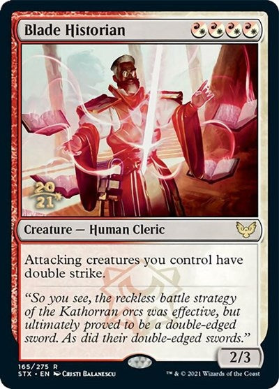 Blade Historian [Strixhaven: School of Mages Prerelease Promos] MTG Single Magic: The Gathering | Red Claw Gaming