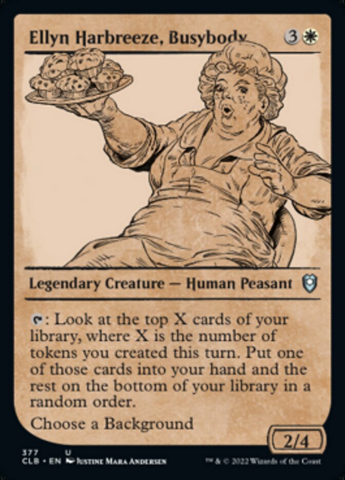 Ellyn Harbreeze, Busybody (Showcase) [Commander Legends: Battle for Baldur's Gate] MTG Single Magic: The Gathering | Red Claw Gaming
