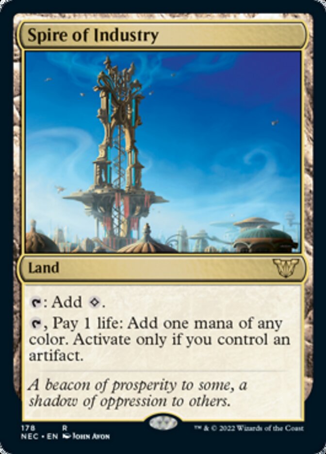 Spire of Industry [Kamigawa: Neon Dynasty Commander] MTG Single Magic: The Gathering | Red Claw Gaming