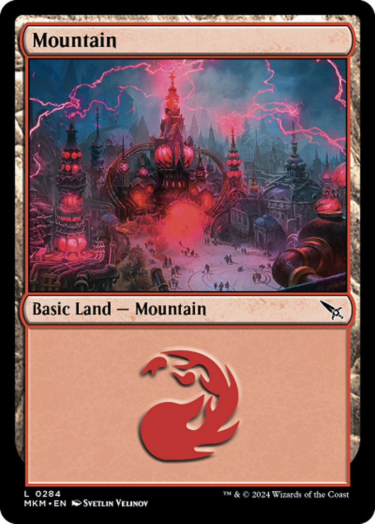 Mountain (0284) [Murders at Karlov Manor] MTG Single Magic: The Gathering    | Red Claw Gaming