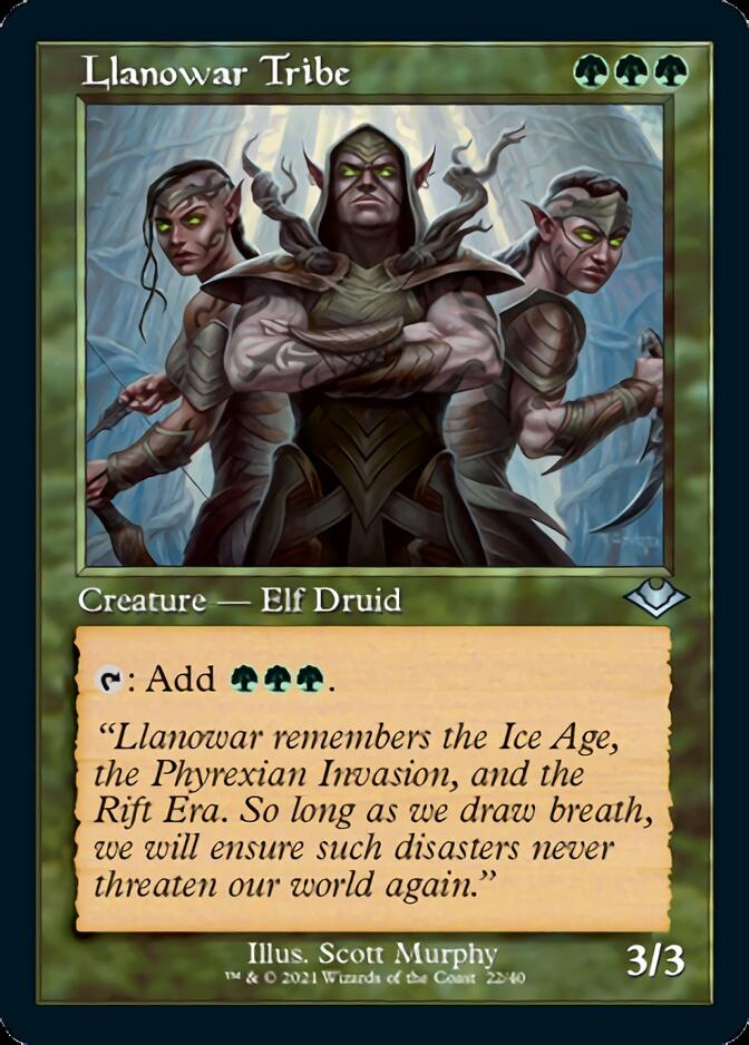 Llanowar Tribe (Retro) [Modern Horizons] MTG Single Magic: The Gathering | Red Claw Gaming