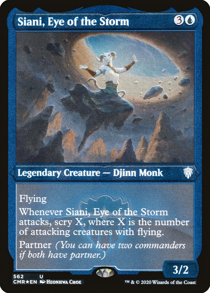 Siani, Eye of the Storm (Etched) [Commander Legends] MTG Single Magic: The Gathering | Red Claw Gaming