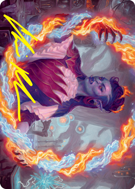 Rootha, Mercurial Artist Art Card (Gold-Stamped Signature) [Strixhaven: School of Mages Art Series] MTG Single Magic: The Gathering | Red Claw Gaming